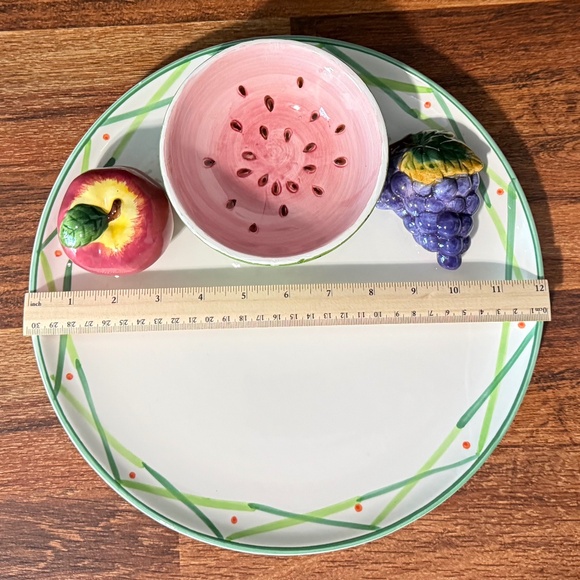 WORLD BAZAARS INC Fruit Serving Tray with Bowl - Picture 6 of 12